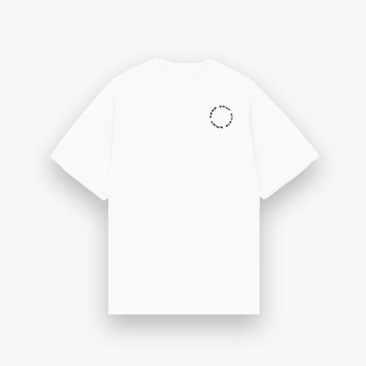 No new friends T-shirt - White