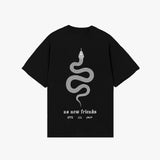 No new friends T-shirt - Black