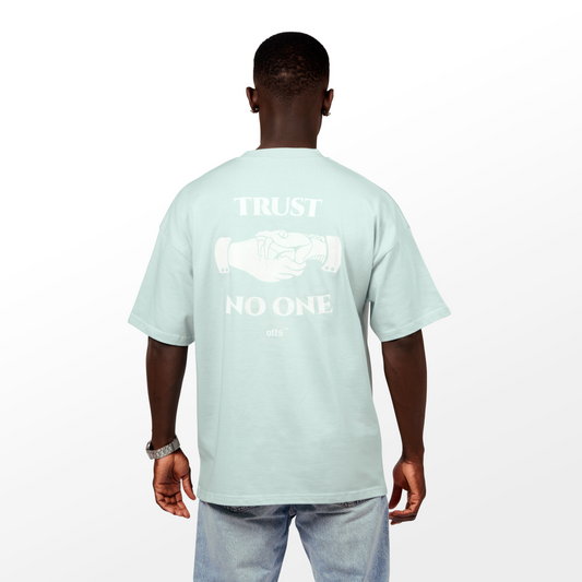 Trust no one T-shirt - Cold Blue